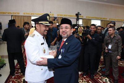 Catur Sugeng Susanto Resmi Dillantik, Bupati Bengkalis Amril Mukminin Ucapkan Tahniah